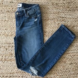 PAIGE Verdugo Ankle Orleans Destructed Jeans